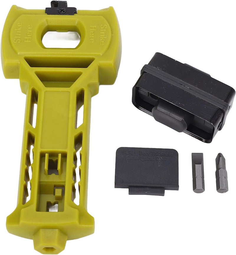 NOENNULL Door Mortise Tool, Precise Scoring, Switchable Blade, Versatile Use, Reversible Design, Plastic Material, with Both 1-3/8in and 1-3/4in Doors, for Professional Cut - Image 2